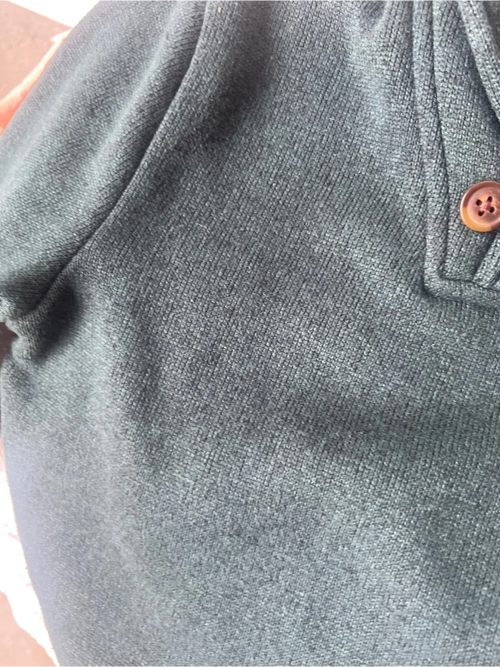 Like New Old Navy Kids Forest Green V-Neck Pullover